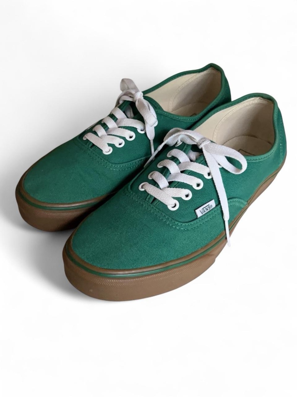 Vans Green Skateboarding Sneakers Low top Gum Sole Streetwear Indie Minimalist